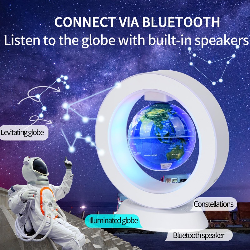 Cool Office Tech Gadgets - Lámpara Altavoz Bluetooth Levitante con Globo