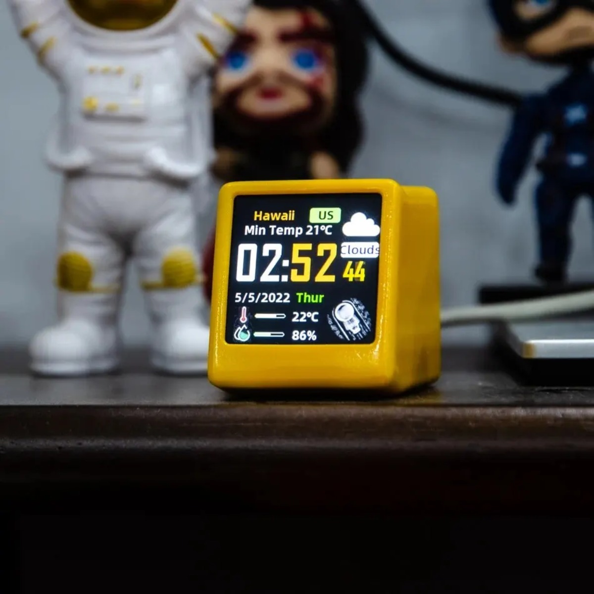 Reloj Digital Meteorológico de - Cool Office Tech Gadgets reseña y precio