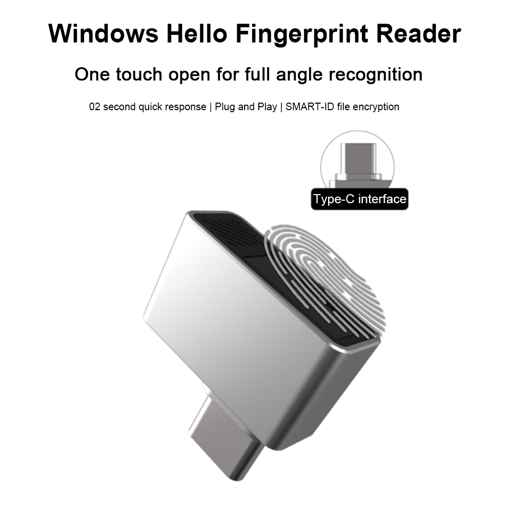Escáner biométrico tipo C, esc - Fingerprint Reader Usb reseña y precio