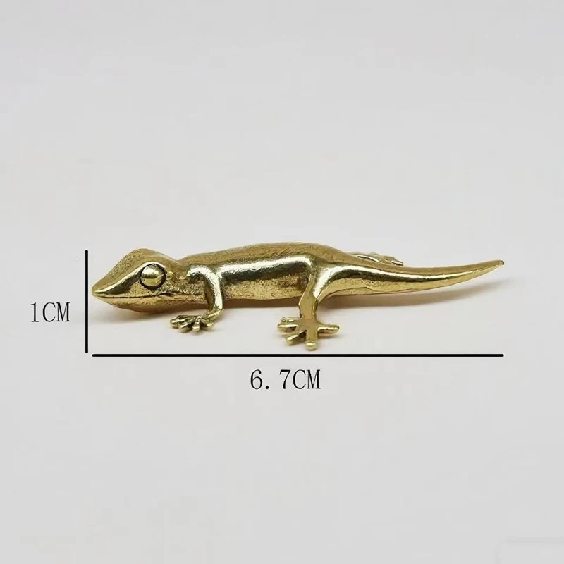 Figura de cobre macizo camaleó - Office Tech reseña y precio